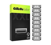 GilletteLabs Razor Blade Refills for Men Pack of 9 - 5-Blade Cartridges Compatible with Exfoliating Bar and Heated Razor
