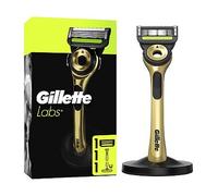 GilletteLabs With Exfoliating Bar Razor Champion Gold Edition, 1 Handle, 1 Blade, 1 Magnetic Stand