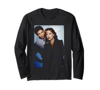 Gillian Anderson David Duchovny X-Files By Michael Grecco Long Sleeve T-Shirt