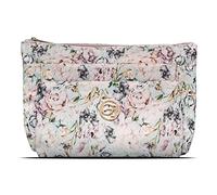 Gillian Jones - 3-Room Cosmetic Bag - Rose Flower Print