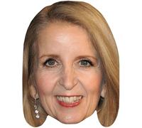 Gillian McKeith (Lipstick) Celebrity Mask, Flat Card Face, Fancy Dress Mask