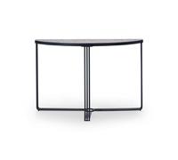 Gillmore Finn Demi Lune Console Tables - Matt Black - Dark Stone Laminate