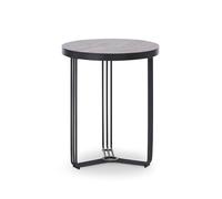 Gillmore Finn Side Tables - Matt Black - Dark Stone Laminate