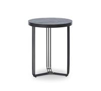 Gillmore Finn Side Tables - Matt Black - Dark Wood Laminate