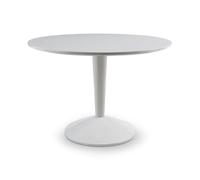 Gillmore Iona Large Round Dining Tables - Gloss White - Gloss White - White Gloss Lacquer