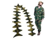 Gilly Hunting Fabric Strap | Weaving Camouflage Fabric Strap - Adjustable Hunting Camouflage Apparels Strips for Outdoor Game Role Playing