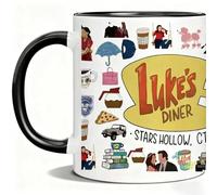Gilmor Ceramic Cup, Unique Comedian Pattern Ceramic Mug, Funny Mugs for Weekend Brunches, Office Desks, Countryside Getaways, Cozy Home Evenings & Game Nights with Friends