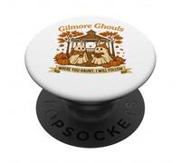 Gilmore Ghouls Halloween Ghosts Haunting Retro Women PopSockets Adhesive PopGrip