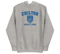 Gilmore Girls Chilton Debate Team Unisex Hoodie - Officially Licensed Merchandise, Cozy Hooded Sweatshirt for TV Show Fans & Collectors. (UK, Alpha, L, Regular, Regular, Grey)