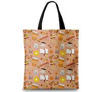 Gilmore Girls Fabric Bag, Printed Tote Bag, Women's Shopping Bag, Fabric Bags, TV Show Merchandise Tote Bag, Aesthetic Tote Bag, Cotton Bag, Luke's Coffee Gift for Women, 40 x 38 cm