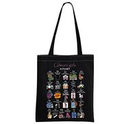 Gilmore Girls Fan Gift: Rory & Lorelai Tote Bag (Black)