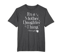 Gilmore Girls It's a Mother Daughter Thing T-Shirt, Men's Big and Tall, Dark Heather Grey, 2X Tall