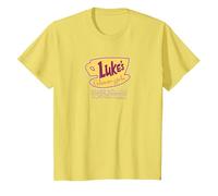 Gilmore Girls Luke's Connecticut Logo T-Shirt, Youth, Lemon Yellow, Small