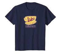 Gilmore Girls Luke's Connecticut Logo T-Shirt, Youth, Navy Blue, Medium
