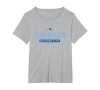 Gilmore Girls Stars Hollow T-Shirt, Women's Plus, Heather Grey, 5X