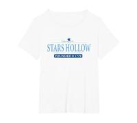 Gilmore Girls Stars Hollow T-Shirt, Women's Plus, White, 1X