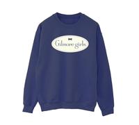 Gilmore Girls Women's Classic Logo Sweatshirt in Navy | Size: Large Gilmore Girls Navy L