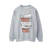 Gilmore Girls Women's Coffee Please Sweatshirt in Grey | Size: Large Gilmore Girls Grey L