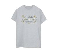 Gilmore Girls Women's I Love You A Thousand Yellow Daisies Boyfriend T-Shirt in Grey | Size: Small Gilmore Girls Grey S