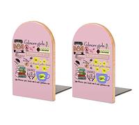 Gilmore Girls Wooden Bookend Decor Unique Book End for Shelf Heavy Duty Cute Printed