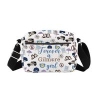 Gilmore TV Show Merchandise Gilmore Inspired Makeup Bag Movie Fandom Gift Lorelai Rory Gilmore Fans Crossbody Bag (ForeverGilmore HB UK)