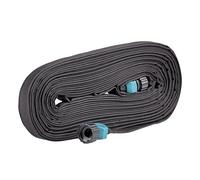 GILMOUR 1065290 50' Black Flat Weeper Soaker, Drip Irrigation Outdoor, Flexible Hose for Vegetable Gardens, Flower Beds, Lawns, and Orchards