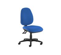 Gilmour High Back Fabric Operator Office Chair (No Arms), Blue, Express Delivery