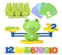 GILOBABY Frog Balance Math Toy for Kids Ages 3-5, Counting & Balancing Game