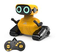 GILOBABY Robot Toys, Remote Control Robot Toy, RC Robots for Kids with LED Eyes, Flexible Head & Arms, Dance Moves and Music, Birthday Gifts for Boys Girls Ages 3+ Years (Yellow)