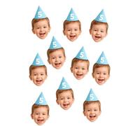 GILORRA Custom Face Table Confetti - Fun and Unique Party Decoration - Includes Mini Photo Cutouts (Each Approx. 5X5cm) - Ideal for Birthdays, Weddings, Hen & Stag Parties (Pack of 20)