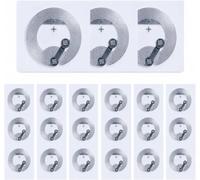 Giloty NFC Tag Stickers, Programmable Ntag216, Pack of 50, White, 25 mm, Self-Adhesive, Compatible with All NFC Devices