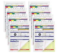 Gilprop 400 Set Small 5.91 x 8.27 Inch Driver Multi Point Inspection Form Vehicle Checkup Detailed 2-ply Carbonless Vehicle Inspection Form Easy Tear-Out Auto Repair Report for Truck Driver Service