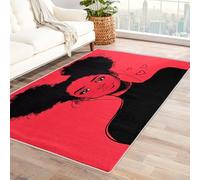 Gilr Heart Rugs Living Room, Extra Large Rug, Low Pile Rug Non Slip, Machine Washable, Area Rugs for Living Room, Model Red Home Decor Floor Carpets, 200x300 cm