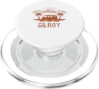 Gilroy, CA California retro vintage surfing beach PopSockets PopGrip for MagSafe