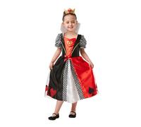 Gilrs Red Queen Costume Dress Fairytale Playing Cards Kids Book Week Fancy Dress