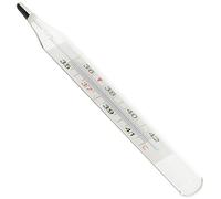 GIMA 25586 Classic/Clinical/glass fever thermometer, thermometer easy to read and use for adults, children, elderly, without mercury, with CE Certification