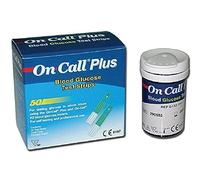 Gima Glucose Strips to Measure the Glucose Concentration in Whole Blood, which work with On Call Plus II e On Call Plus Blood Glucose Meters - box of 50 strips.