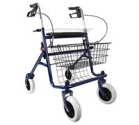 GIMA - Ideal, 4 Wheels Walking Rollator, Folding Mobility Walking Aid, Elderly Walker, Lightweight Rollator 43142