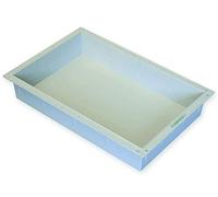 Gima - Modular Tray/Drawer Made of ABS Plastic, Grey Colour, Closed Type, for ISO Trolleys, Size 600 x 400 x 100 mm