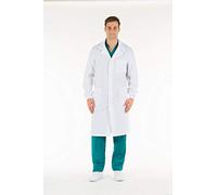 Gima - Unisex White Lab Coat, Doctor's Work Wear, Made of 100% High Quality Cotton, EU Size 58, Professional and Stylish Line.