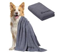 Gimars Pet Drying Towel 140×70cm, 1 Pack, Gray