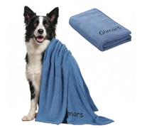 Gimars 140 x 70 cm Large Dog Towel, Super Absorbent Microfibre Dog Drying Towel for Faster Drying, Soft Quick Dry Pet Towel, 1 Pack