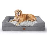 Gimars 3.7in Thickened Orthopedic Dog Bed for Extra Large Dogs, Supportive Dog Sofa Bed with 28D Egg-Crate Foam, Removable Washable Cover, Waterproof Lining for Puppy, Senior, Sick