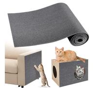 Gimars Self-Adhesive Cat Scratching Mat 200×40cm,Cuttable Furniture Protector, DIY Cat Toys, Protective Sofa Stickers, 100% Polyester Thickened Anti-Scratch Pads