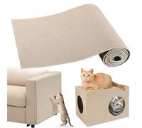 Gimars Self-Adhesive Cat Scratching Mat,Customisable Cat Scratch Board,Sofa Cat Scratch Protector, Cat Scratching Mat, Cat Wall Scratcher, Cat Scratching Carpet, Cat Furniture Protector, 78.7"x15.8"