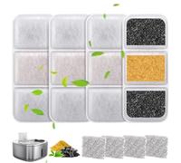 Gimars 4 Pack Water Filter Replacement for W4-S1 Cat Water Fountain Filters Indoor