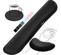 Gimars Ergonomic Memory Foam Wrist Rest for Keyboard & Mouse, 3 PCS Set, Gel