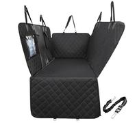 Gimars Extra Large 5 in 1 Dog Car Seat Cover for Back Seat Sturdy Zippers 600D Waterproof, 6 Layers Heavy Duty Scratchproof Pets Dog Seat Cover Nonslip for Cars Trucks SUV