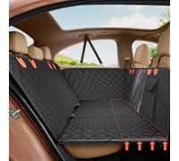 Gimars Hard Underside Widened Dog Blanket Car Rear Seat Supports 181 kg, 157 x 132 cm Scratch-Resistant Waterproof Dog Car Seat Back Seat with Viewing Window Safety Belt for Cars SUV