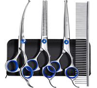 Gimars Heavy Duty Stainless Steel Titanium Coated Pet Grooming Scissor